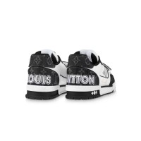 Louis Vuitton Trainer Sneaker Black White