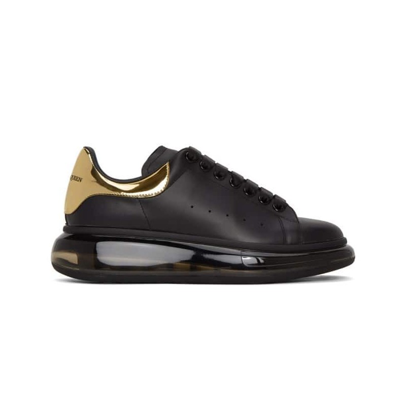 Alexander McQueen Oversized Air Cushion Black Gold Alexander McQueen Oversized Air Cushion Black Gold