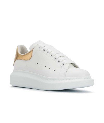 Alexander MCQueen Oversized Sneaker White Gold
