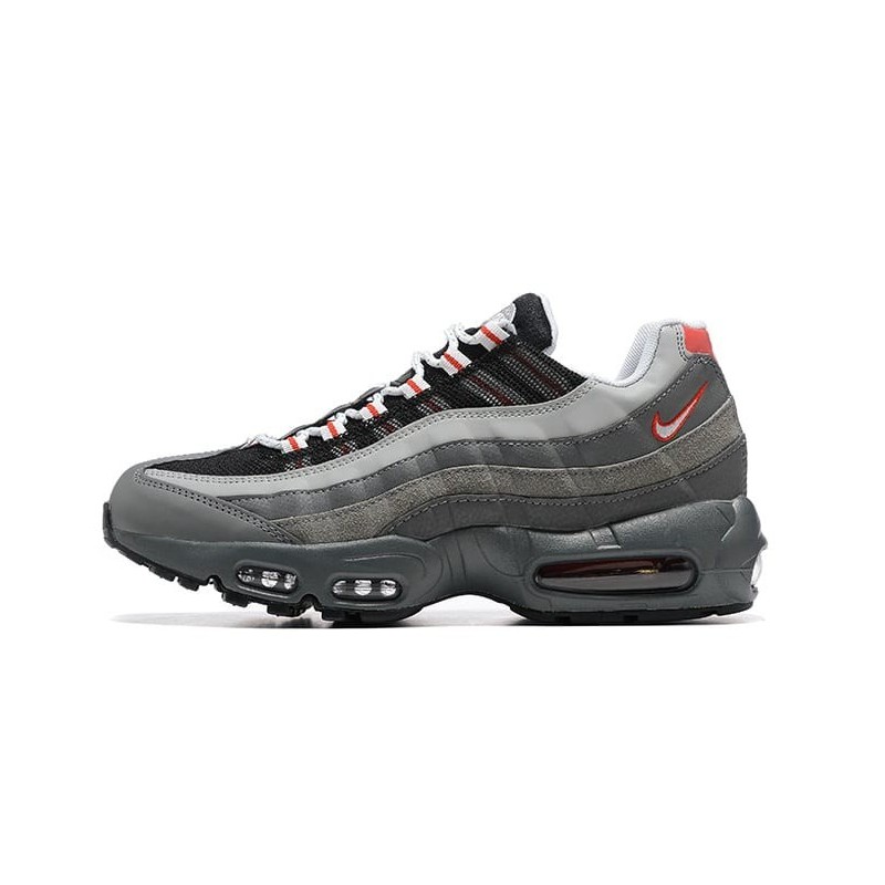 Nike Air Max 95 Essential Grey Track Red Nike Air Max 95 Essential Grey Track Red
