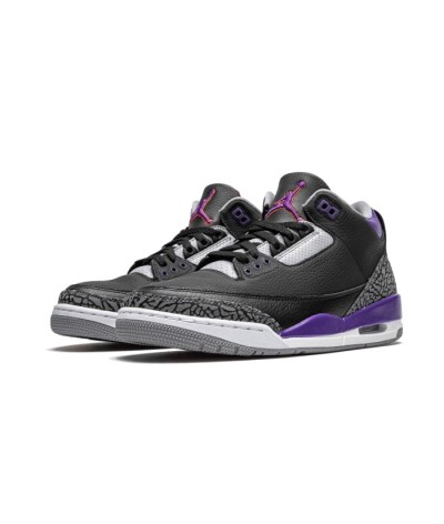 Nike Air Jordan 3 Retro Black Court Purple