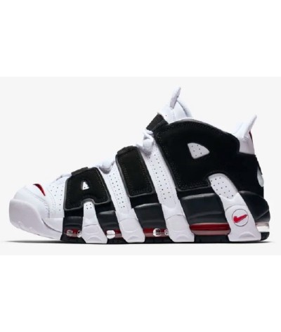 Nike Air More Uptempo White Black Red