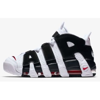 Nike Air More Uptempo White Black Red