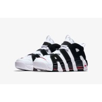 Nike Air More Uptempo White Black Red