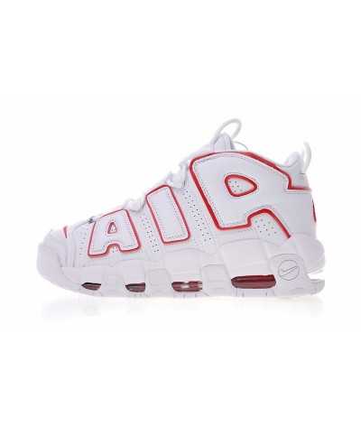 NIKE AIR MORE UPTEMPO WHITE RED