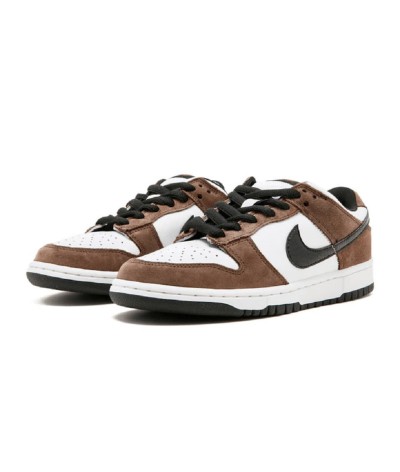 Nike SB Dunk Low White Black Trail End Brown