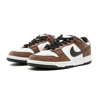 Nike SB Dunk Low White Black Trail End Brown