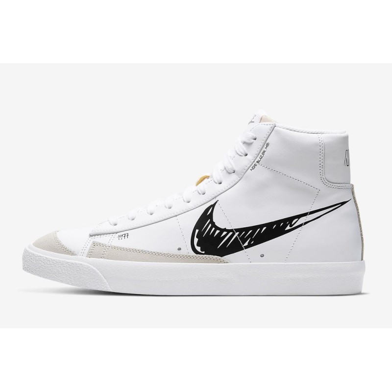 Nike Blazer Mid 77 Vintage Bianca Logo Dipinto