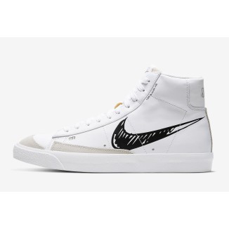 Nike Blazer Mid 77 Vintage Bianca Logo Dipinto