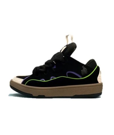 Acquista Lanvin Curb Lace-up Sneakers: Eleganza e Comfort per il Tuo Look Urbano | DripHouse
