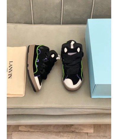 Acquista Lanvin Curb Lace-up Sneakers: Eleganza e Comfort per il Tuo Look Urbano | DripHouse
