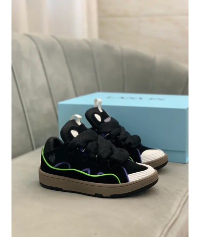 Acquista Lanvin Curb Lace-up Sneakers: Eleganza e Comfort per il Tuo Look Urbano | DripHouse