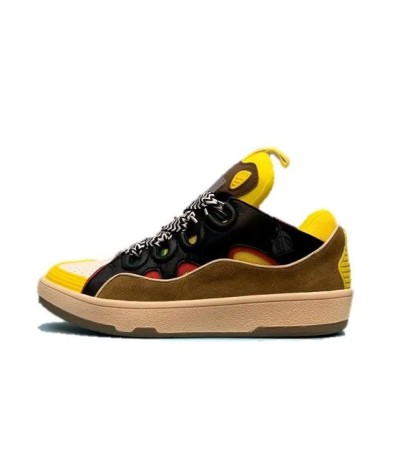 Acquista Lanvin Curb Lace-up Sneakers: Eleganza e Comfort per il Tuo Look Urbano | DripHouse
