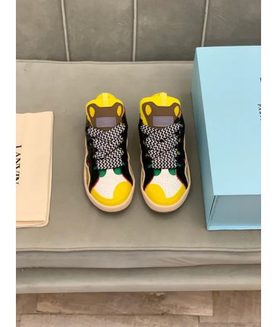 Acquista Lanvin Curb Lace-up Sneakers: Eleganza e Comfort per il Tuo Look Urbano | DripHouse