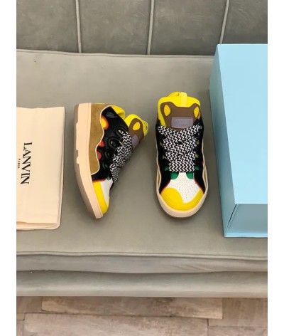 Acquista Lanvin Curb Lace-up Sneakers: Eleganza e Comfort per il Tuo Look Urbano | DripHouse