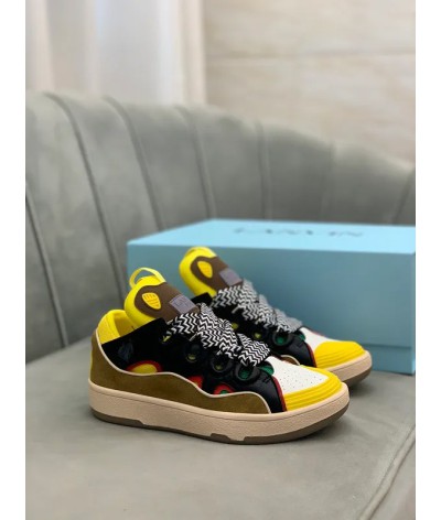 Acquista Lanvin Curb Lace-up Sneakers: Eleganza e Comfort per il Tuo Look Urbano | DripHouse