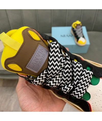 Acquista Lanvin Curb Lace-up Sneakers: Eleganza e Comfort per il Tuo Look Urbano | DripHouse