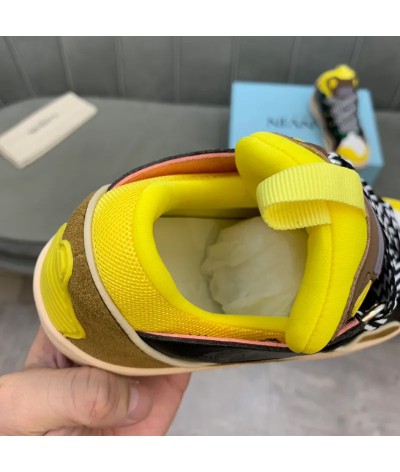 Acquista Lanvin Curb Lace-up Sneakers: Eleganza e Comfort per il Tuo Look Urbano | DripHouse
