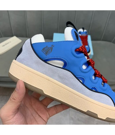 Acquista Lanvin Curb Lace-up Sneakers: Eleganza e Comfort per il Tuo Look Urbano | DripHouse