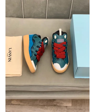 Acquista Lanvin Curb Lace-up Sneakers: Eleganza e Comfort per il Tuo Look Urbano | DripHouse