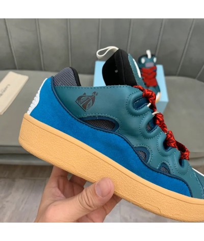 Acquista Lanvin Curb Lace-up Sneakers: Eleganza e Comfort per il Tuo Look Urbano | DripHouse