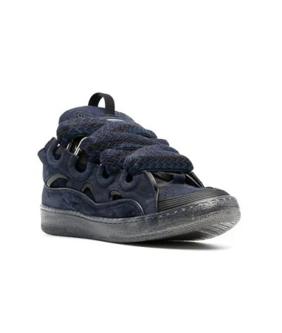 Acquista Lanvin Curb Lace-up Sneakers: Eleganza e Comfort per il Tuo Look Urbano | DripHouse