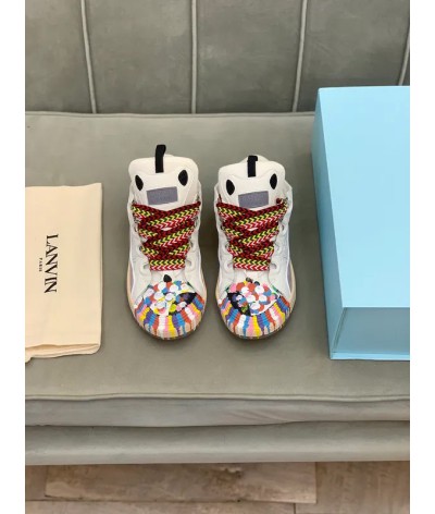 Acquista Lanvin Curb Lace-up Sneakers: Eleganza e Comfort per il Tuo Look Urbano | DripHouse