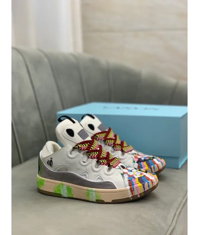 Acquista Lanvin Curb Lace-up Sneakers: Eleganza e Comfort per il Tuo Look Urbano | DripHouse