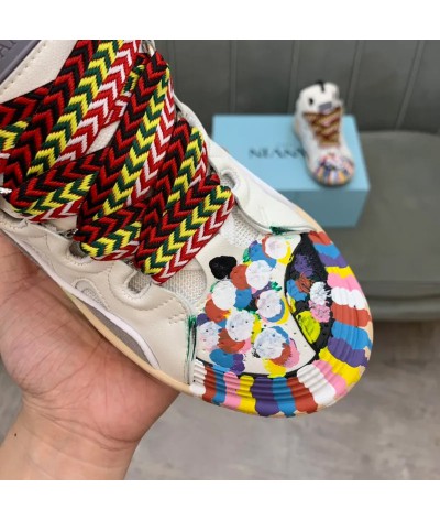 Acquista Lanvin Curb Lace-up Sneakers: Eleganza e Comfort per il Tuo Look Urbano | DripHouse