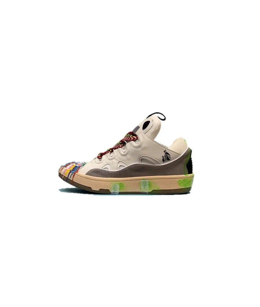 Acquista Lanvin Curb Lace-up Sneakers: Eleganza e Comfort per il Tuo Look Urbano | DripHouse