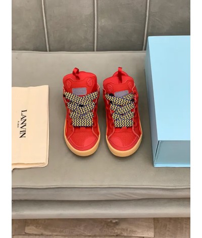 Acquista Lanvin Curb Lace-up Sneakers: Eleganza e Comfort per il Tuo Look Urbano | DripHouse