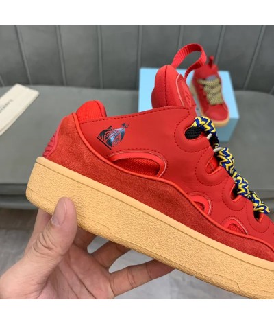 Acquista Lanvin Curb Lace-up Sneakers: Eleganza e Comfort per il Tuo Look Urbano | DripHouse