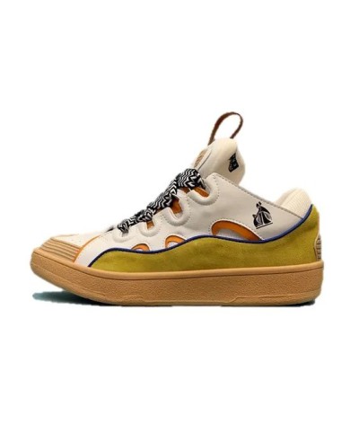 Acquista Lanvin Curb Lace-up Sneakers: Eleganza e Comfort per il Tuo Look Urbano | DripHouse