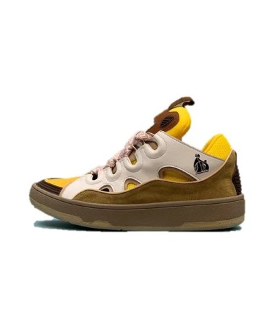 Acquista Lanvin Curb Lace-up Sneakers: Eleganza e Comfort per il Tuo Look Urbano | DripHouse