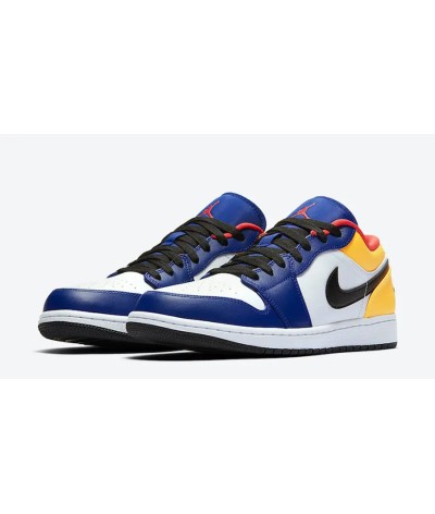 Jordan 1 Low White Navy Yellow