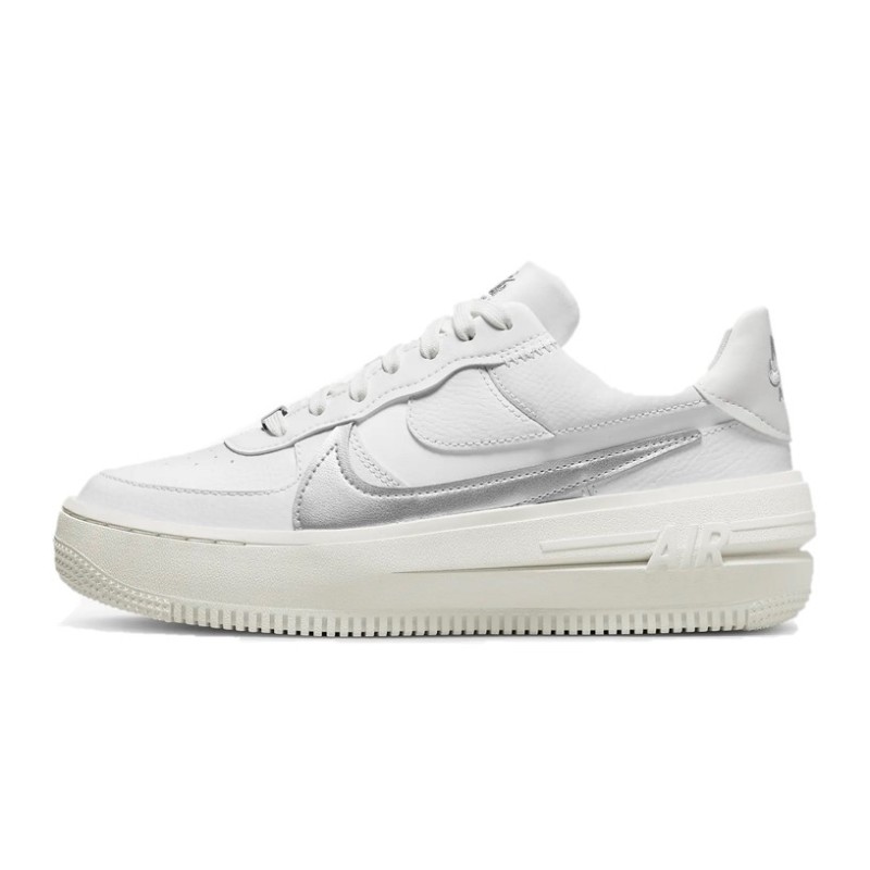 Nike Air Force 1 PLT.AF.ORM White Silver Nike Air Force 1 PLT.AF.ORM White Silver
