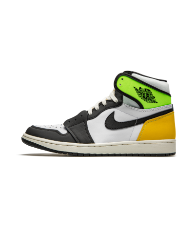 Nike Air Jordan 1 Retro High White Black Volt University Gold