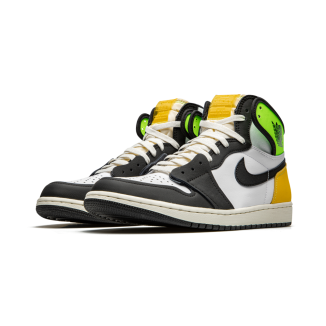 Nike Air Jordan 1 Retro High White Black Volt University Gold