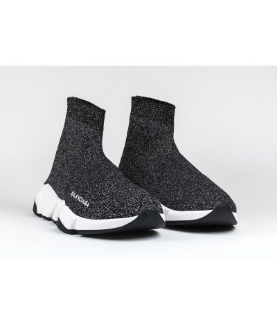 Balenciaga Speed Trainer Black Glitter