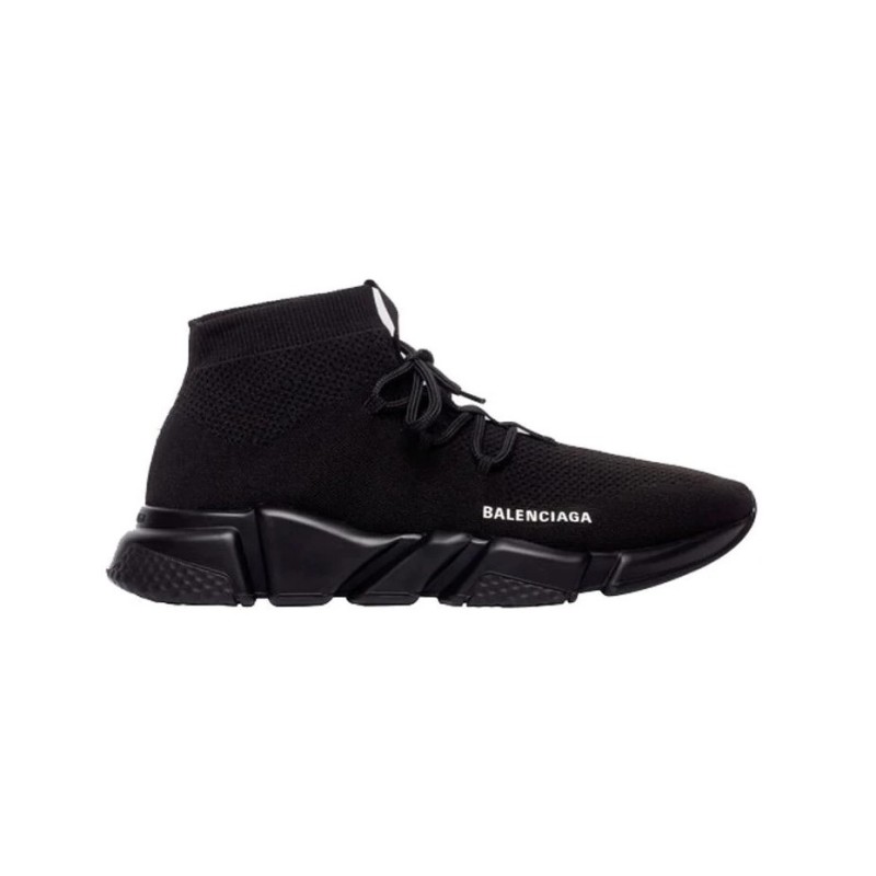 Balenciaga Speed Trainer Lace Up Black