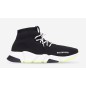 Balenciaga Speed Trainer Lace Up Black Yellow