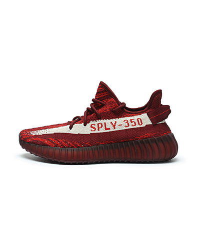 Adidas Yeezy Rossa Striscia Bianca