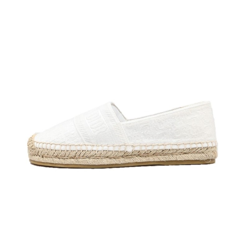 Dior Espadrille Granville White
