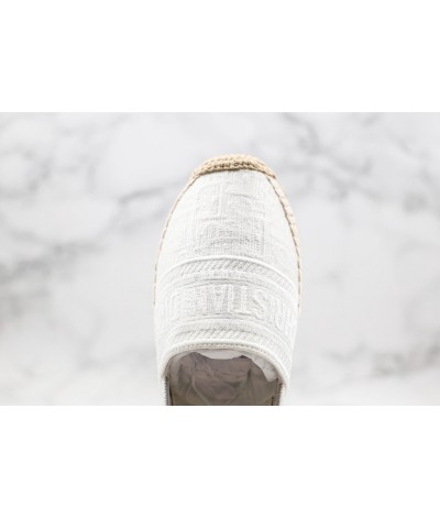 Dior Espadrille Granville White