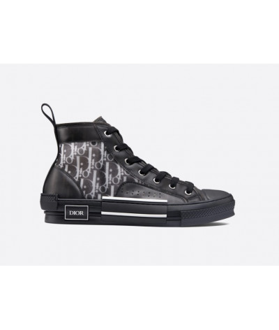 High Dior Oblique B23 Black Leather