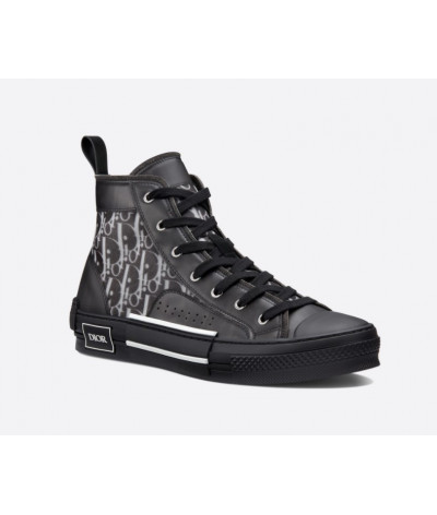 High Dior Oblique B23 Black Leather