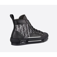 High Dior Oblique B23 Black Leather