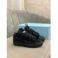 Lanvin Curb Lace-Up Sneakers Black