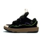 Lanvin Curb Lace-Up Sneakers Black Blue White