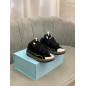 Lanvin Curb Lace-Up Sneakers Black Blue White